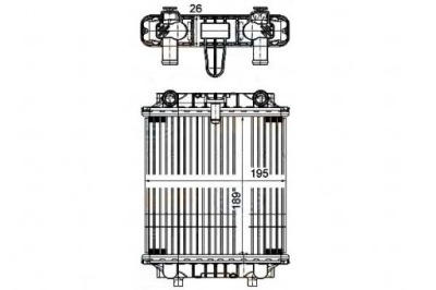Behr hella радіатор vw a6 3,0tdi 11- behr hella фото №1