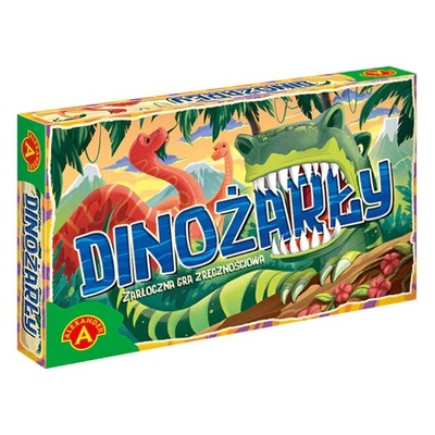 Gra zręcznościowa Dinożarły katapulty z żetonami