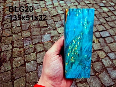 Drewno stabilizowane bloczek BLG20