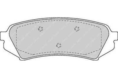 Ferodo гальмівні колодки гальмівні lexus lx toyota land cruis фото №1