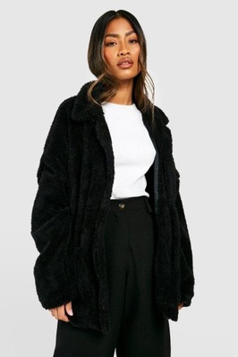 BOOHOO KURTKA OVERSIZE MIŚ KIESZENIE UP5 NG2__M