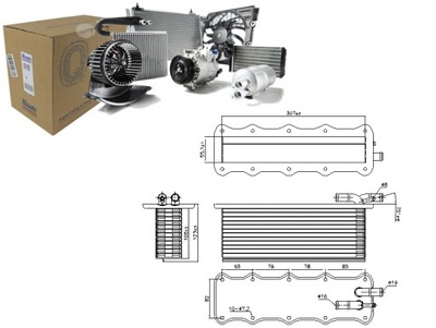 INTERCOOLER RADUADOR AIRE DE ADMISIÓN AUDI A1 A3 A4 B9 A5 Q2 Q3  