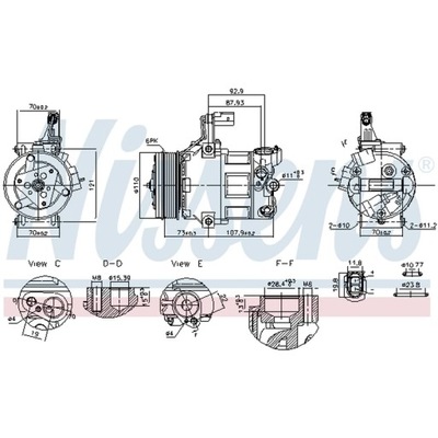 КОМПРЕССОР, КОНДИЦИОНЕР NISSENS 891034