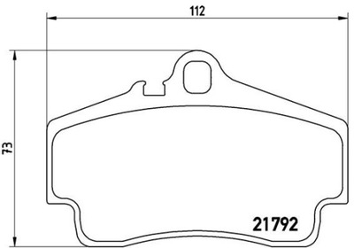 ZAPATAS HAM. PARTE TRASERA PORSCHE BOXSTER 96- PARTE TRASERA  