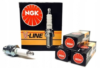 NGK 4 PCS. PLUG IGNITION V-LINE VLINE 20 BKR6EK  