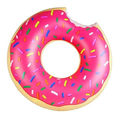 Koło do pływania donut różowy pączek 90cm