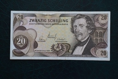 Banknot Austria 20 schilling 1967 rok !!!