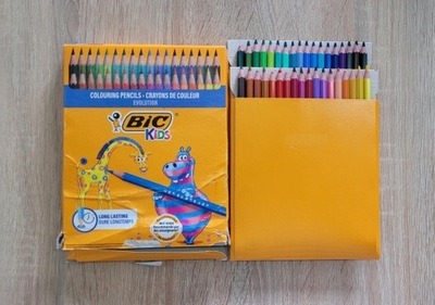 BIC KIDS EVOLUTION KREDKI OŁÓWKOWE 36 kolorów
