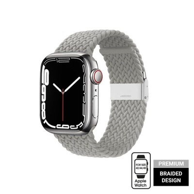 Crong Pleciony pasek do Apple Watch 42/44/45/49 mm (jasny