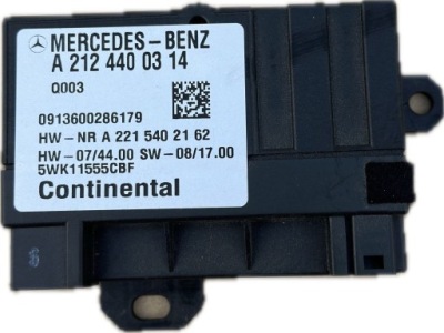 Блок управления насоса топлива модуль mercedes e w212 2124400314 оригинал фото №1