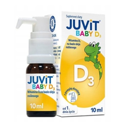 Suplementy diety d/dzieci Juvit Baby D3 kropl 10ml