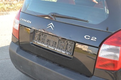 Citroen c2 крышка багажника задняя задняя dół exyb czarna фото №1