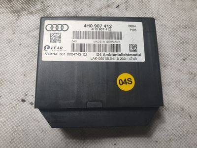 AUDI A8 D4 UNIDAD DE CONTROL ILUMINACION AMBIENT 4H0907412  