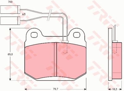 PADS BRAKE ALFA ROMEO 75 85-89  