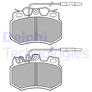 КОЛОДКИ ПЕРЕД CITROEN C1, C6 PEUGEOT 205 LP493