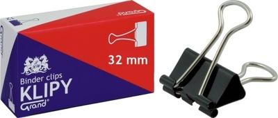 KLIPY BIUROWE 32MM 12SZT GRAND