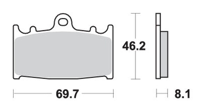 SBS ZAPATAS DE FRENADO KH158 SPIEK METALICZNY SINTE  