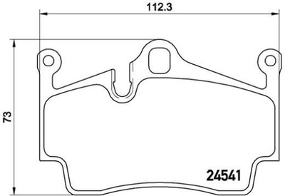 TRINKELĖS HAM. GALINIAI REAR BREMBO PORSCHE 