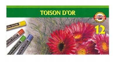 Kredki pastele suche Koh-I-Noor Toison D'or 12 kolorów