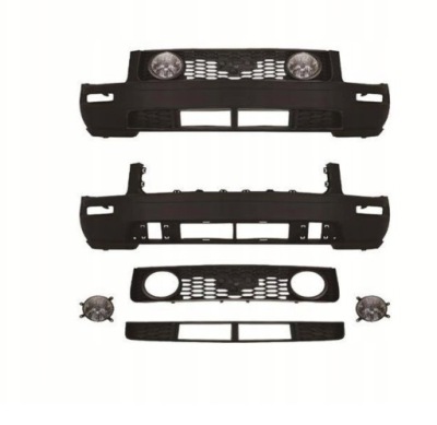 Ford mustang gt 2005-2009 бампер передній комплект решітка радіатора протитуманні фари решітка фото №1