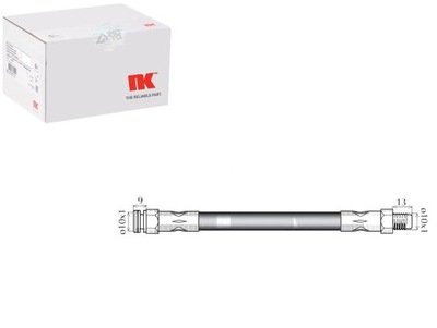 Шланг гальмівний elast. fiat задня palio punto 99- фото №1