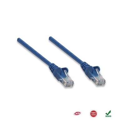 Patchcord 100% Miedź Intellinet Cat.5E Utp, 1M, Niebieski