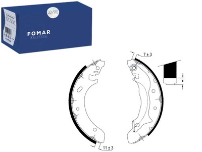 КОЛОДКИ ТОРМОЗНЫЕ FOMAR FO0581