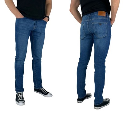 ARMANI JEANS SPODNIE SLIM EMPORIO PREMIUM ROZ. 30