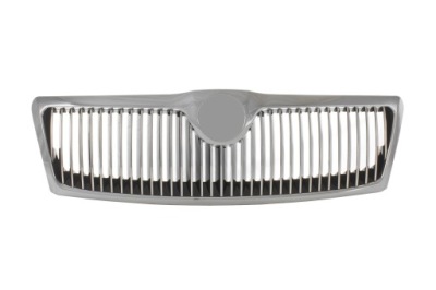 Решётка радиатора комплектная full хром octavia ii m2004- фото №1