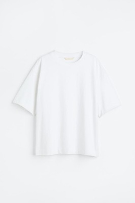 H&M 38/M t-shirt z domieszką jedwabiu