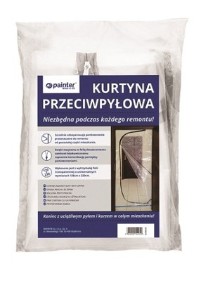 Kurtyna przeciwpyłowa 120x220cm folia ochronna