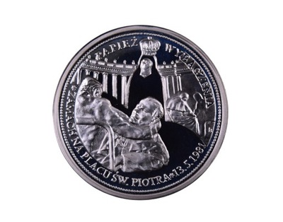 Medal Zamach na Placu Św. Piotra Jan Paweł II