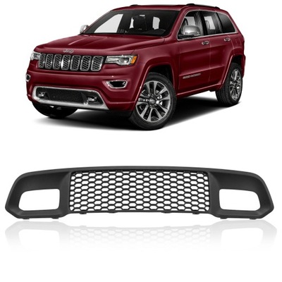 Решётка радиатора бампера bez радара 68310773aa jeep grand cherokee iv wk2 2017-21 фото №1