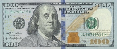 USA - 100 Dollars - 2009 - P536 - L-SanFrancisco - St.1
