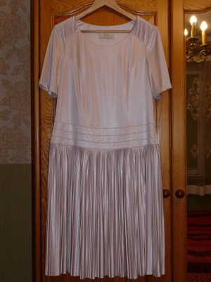 POTIS & VERSO luksusowa plisowana sukienka 42/XL
