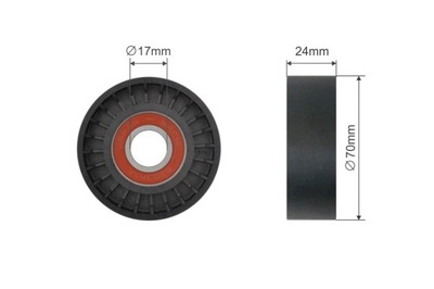 ROLLO TENSOR CORREA WIELOROWKOWEGO AUDI A4 1.9TDI 2003-,2.0TDI 2005-,SKOD  