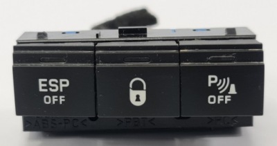 Панель кнопка pdc esp citroen c6 i 96498317xt фото №1