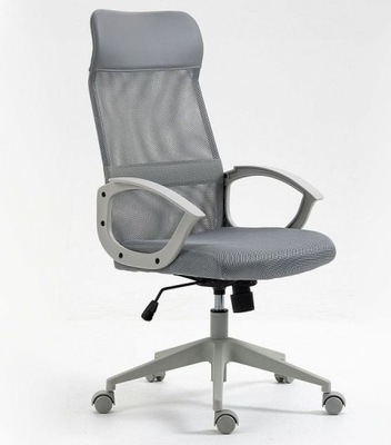 Fotel biurowy fotel obrotowy do biurka Q-026 szary