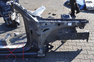 Land rover range rover sport ii l494 lift 20r четверть правый перед 1au grey фото №1