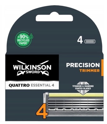 Wkłady Nożyki WILKINSON Quattro Essential 4 Precision Trimmer 4 szt