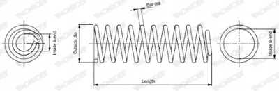 ПРУЖИНА ПОДВЕСКИ ПЕРЕД L/P CITROEN C8 FIAT UL