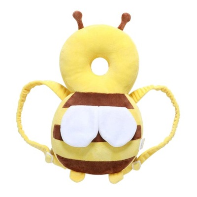 Ochraniacz głowy dla niemowląt Bee Flannel Squeaky