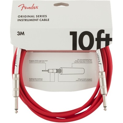 Kabel J-J 3m Fender Original Series Fiesta Red