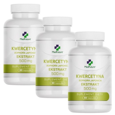 KWERCETYNA ekstrakt 500mg Sophora Japonika 180kaps