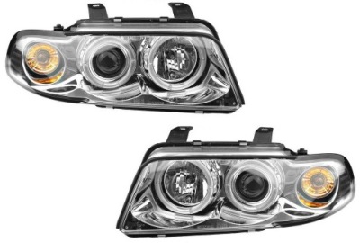 Лампи фари кільця led хром audi a4 b5 1994-1998 фото №1