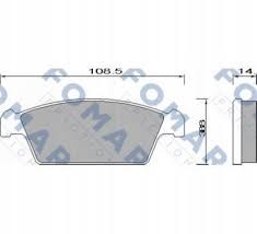 ZAPATAS DE FRENADO FOMAR644281  