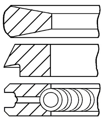 08-114400-10/GOE RINGS TLOKOWE SET 1 PISTON  