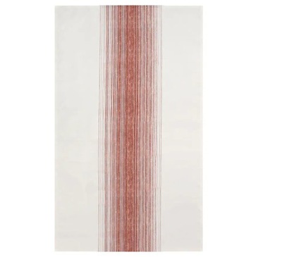 IKEA TAGGSIMPA Obrus biały/czerwony 145x240 cm