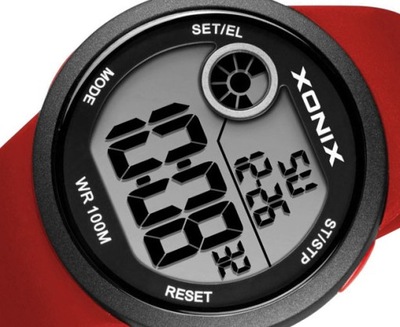 Młodzieżowy Wodoszczelny Zegarek XONIX Duży LCD