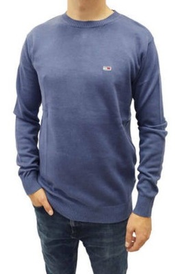 Tommy Jeans indigo sweter męski Rozmiar M